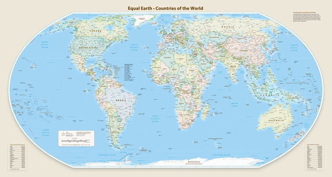Equal Earth Haritası: Dünyayı Gerçek Boyutlarıyla Görmek