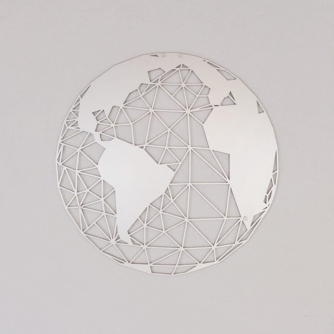 3d-gorunumlu-dunya-haritasi-gumus-metal-duvar-tablosu-geometrik-modern-tasarım-colorfullworldstr