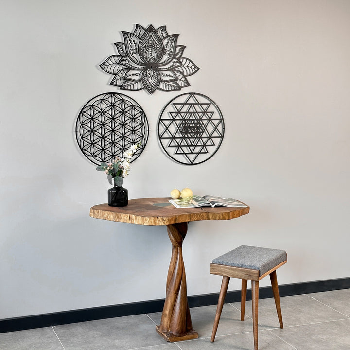 mandala-sri-yantra-yasam-cicegi-3lu-set-metal-duvar-sanati-her-oda-icin-sanatsal-duvar-dekorasyonu-colorfullworlds