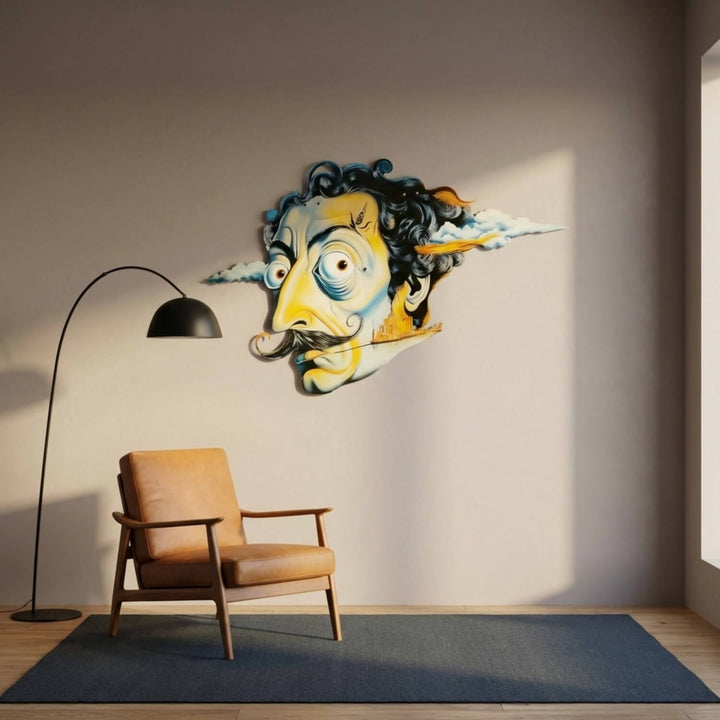 Sürrealist Dali Metal Tablo - UV Baskılı Modern Duvar Dekoru
