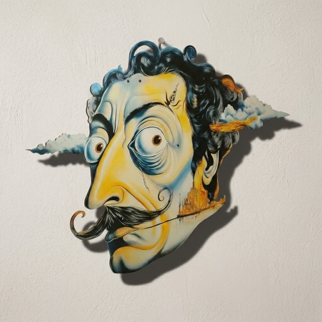 Sürrealist Dali Metal Tablo - UV Baskılı Modern Duvar Dekoru