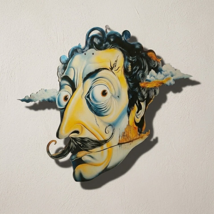 Sürrealist Dali Metal Tablo - UV Baskılı Modern Duvar Dekoru