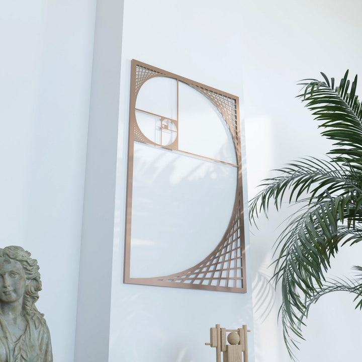 altin-oran-fibonacci-spirali-bakir-metal-tablo-modern-duvar-dekoru-colorfullworldstr