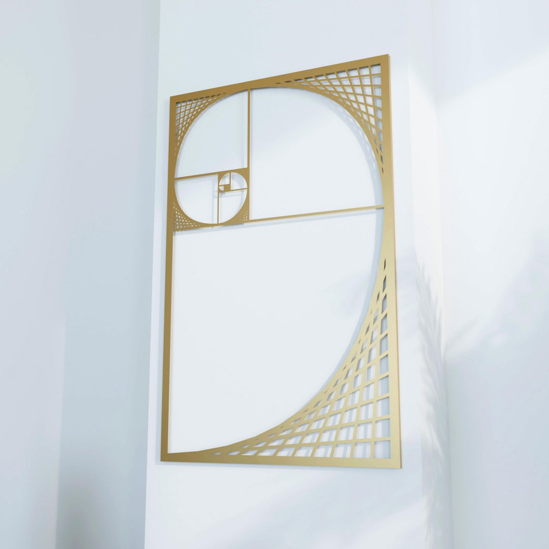 altin-oran-fibonacci-spirali-altin-metal-tablo-modern-geometrik-duvar-susu-colorfullworldstr