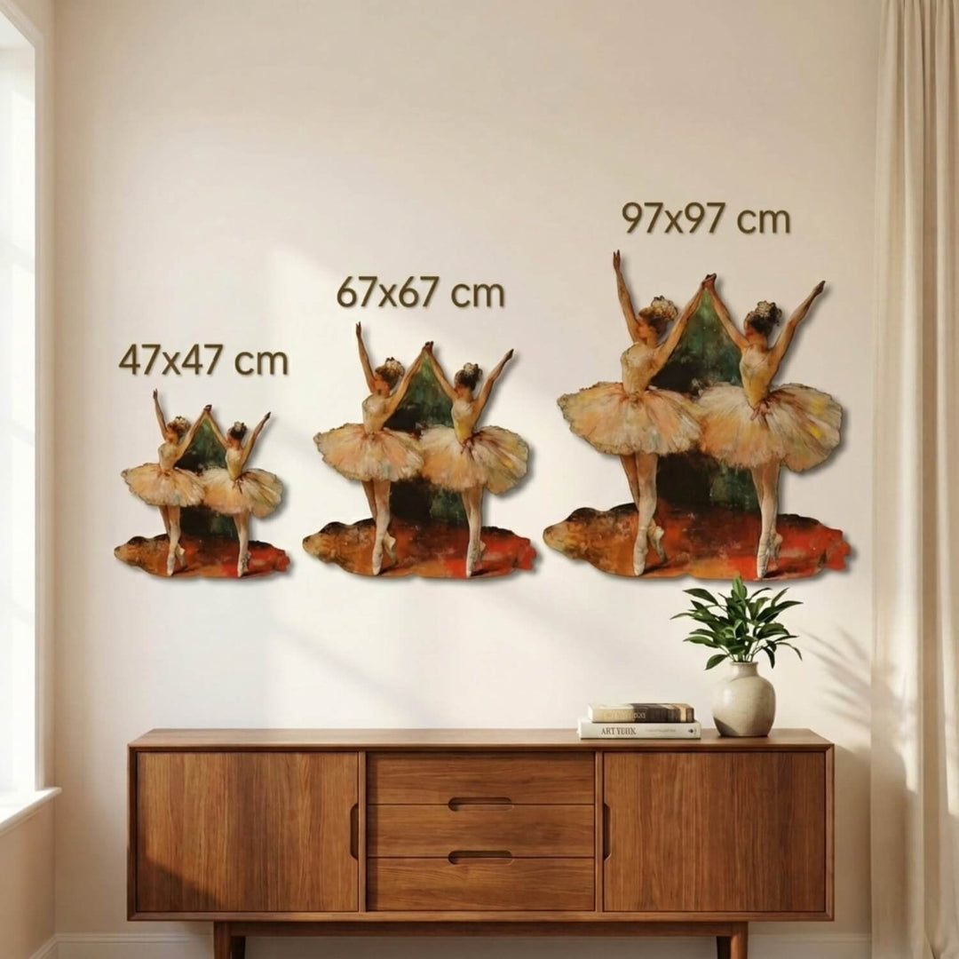 balerin figurlu tablonun 47ye 47 cm 67ye 67 cm ve 99a 99 cm olmak uzere 3 olcusu bulunur colorfullworldstr