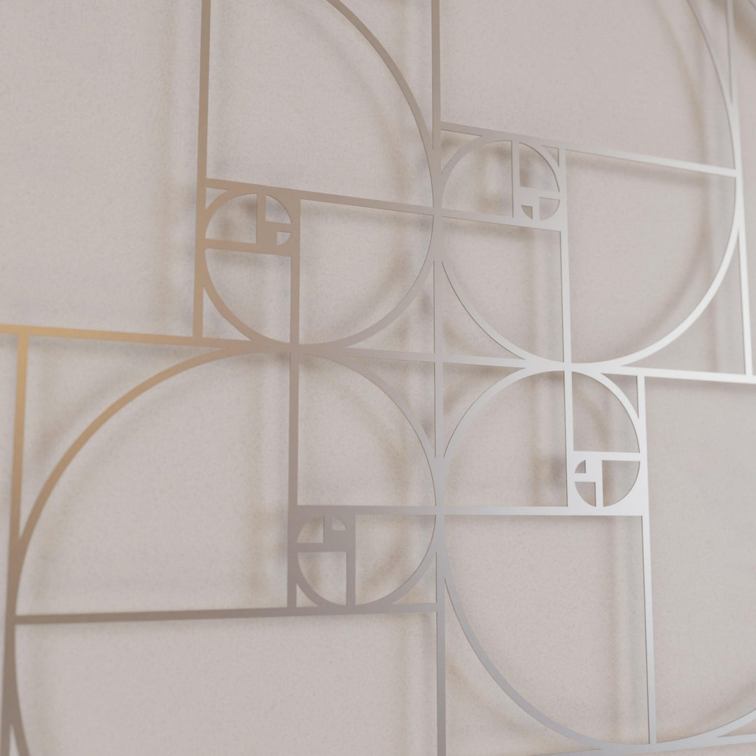fibonacci-dizisi-gumus-metal-duvar-dekoru-ev-dekorasyonu-modern-geometrik-tasarım-colorfullworldstr