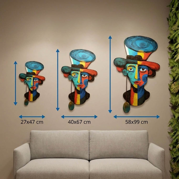 fovizm tarzi surrealist uv baski metal tablonun 27x47 cm 40x67 cm ve 58x99 cm olmak uzere 3 boyut secenegi bulunur colorfullworldstr