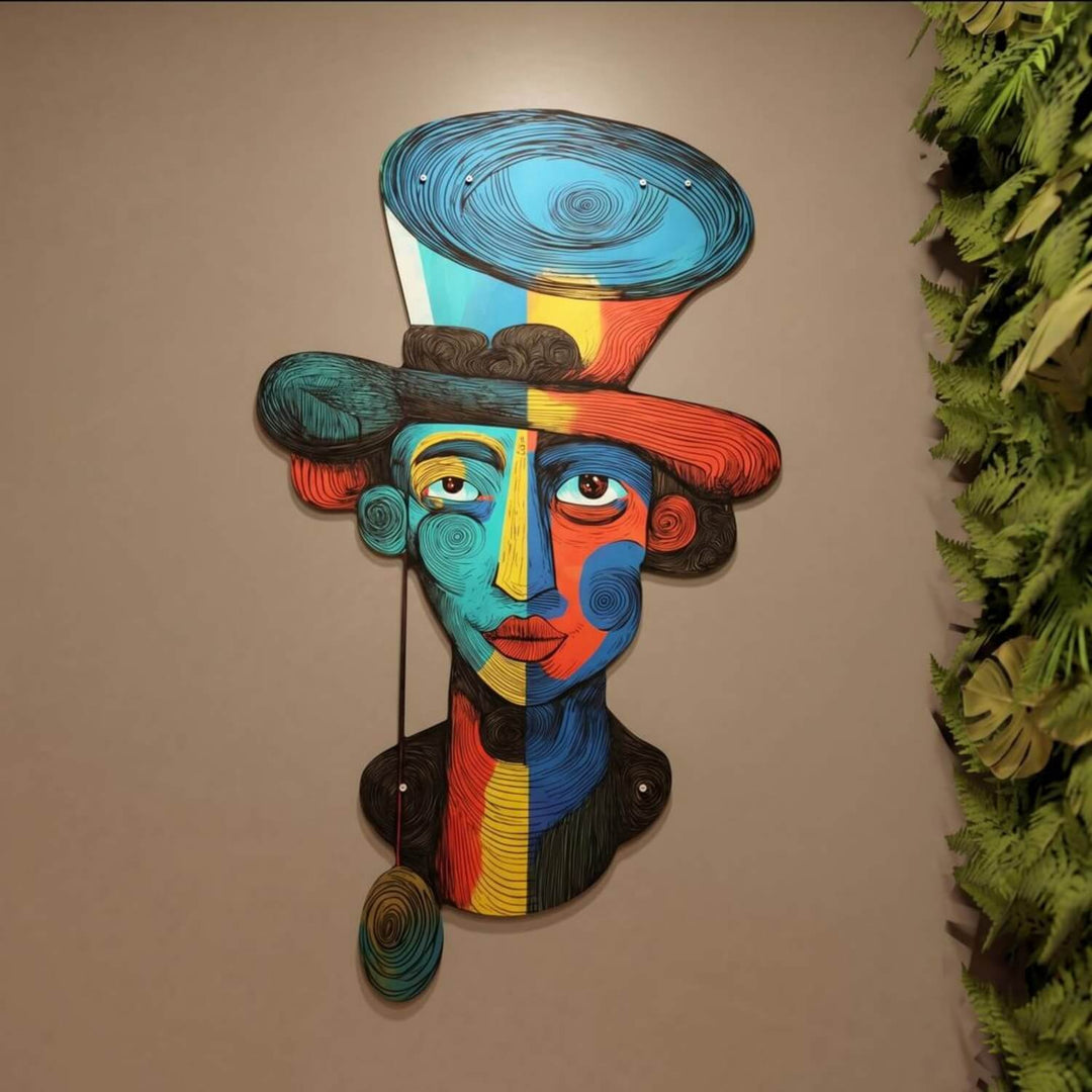 fovizm tarzi surrealist uv baski metal tablo canli renkleriyle duvarda odak noktasi colorfullworldstr