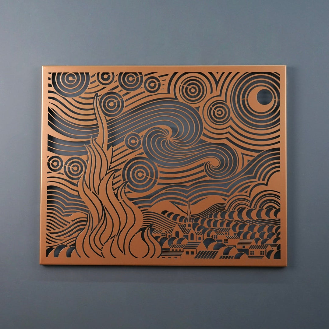 led-ışıklı-van-gogh-tablosunun-yan-görünümü-colorfullworlds