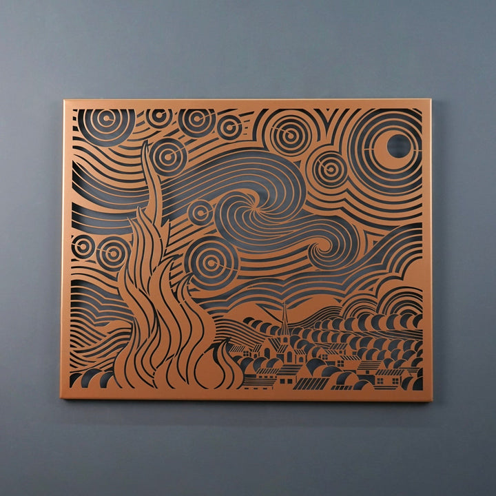 led-ışıklı-van-gogh-tablosunun-yan-görünümü-colorfullworlds