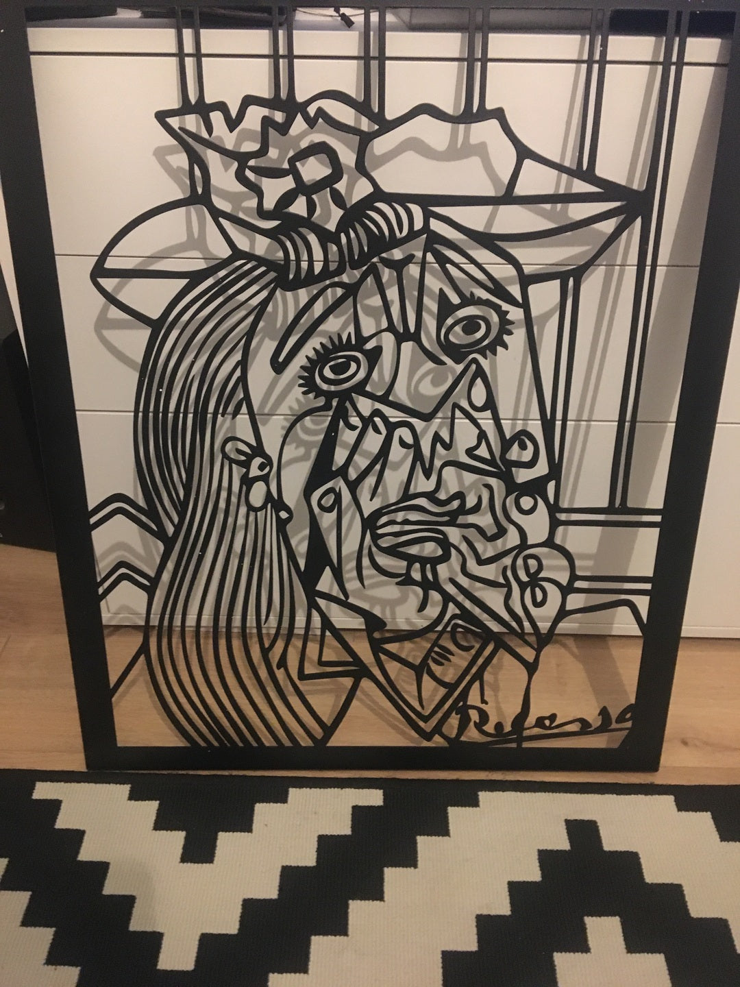 Picasso Ağlayan Kadın Duvar Tablosu - Metal Dekoratif - müşteri fotoğrafı