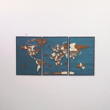 close-up-detail-of-3d-multi-layered-wooden-world-map-artwork