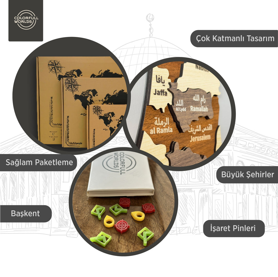 filistin-ahsap-duvar-haritasi-ahsap-duvar-dekoru-3d-ve-cok-renkli-cok-katmanli-detayli-ahsap-harita-colorfullworldstr