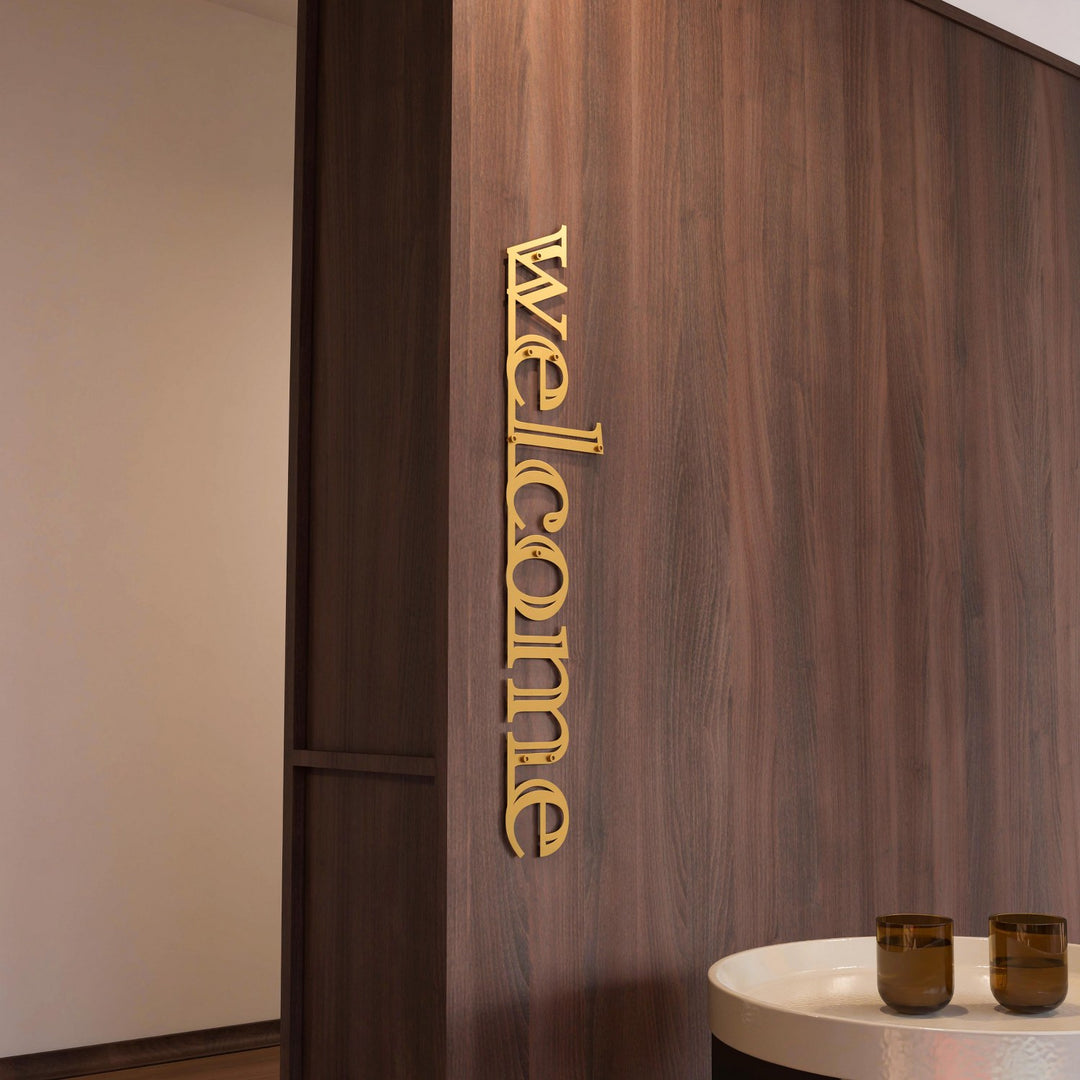 welcome-yazisi-altin-metal-kapi-susu-modern-duvar-dekoru-colorfullworldstr