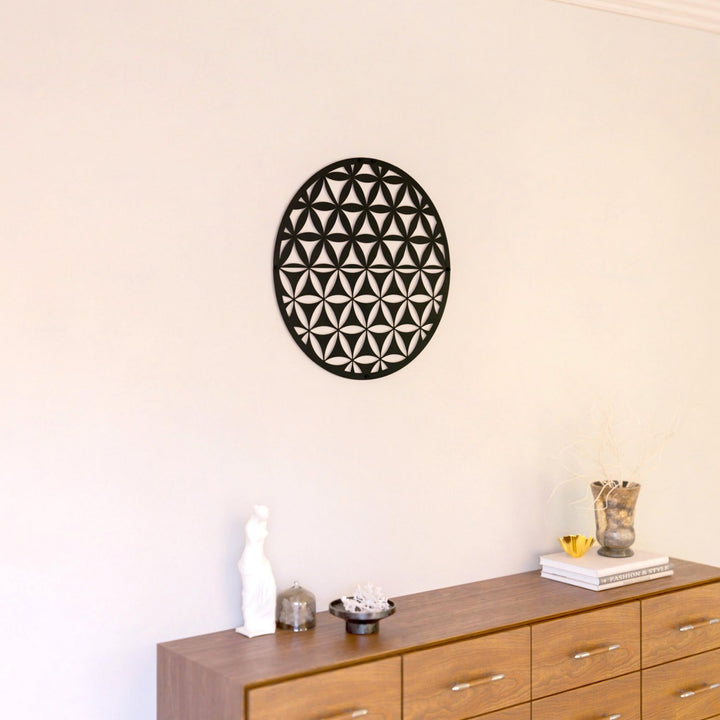 yasam-cicegi-siyah-metal-duvar-tablosu-modern-geometrik-dekorasyon-colorfullworldstr