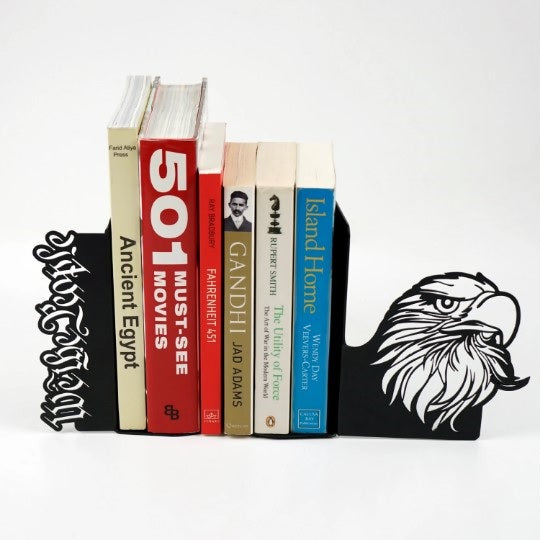 Kartal ve "We the People" Temalı Metal Kitap Tutucu & Bookend