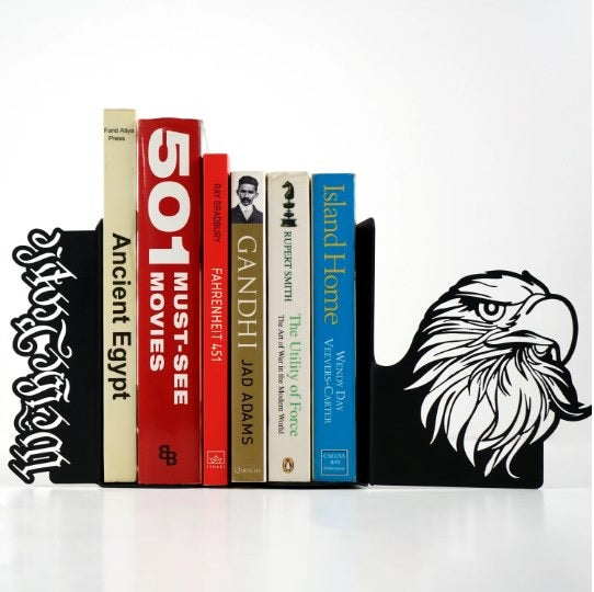 Kartal ve "We the People" Temalı Metal Kitap Tutucu & Bookend