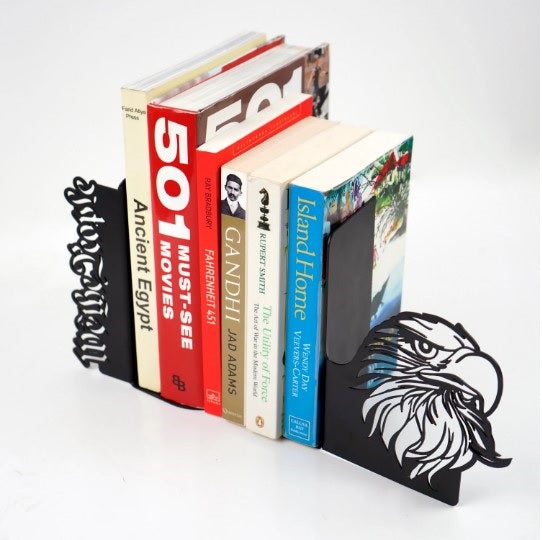 Kartal ve "We the People" Temalı Metal Kitap Tutucu & Bookend
