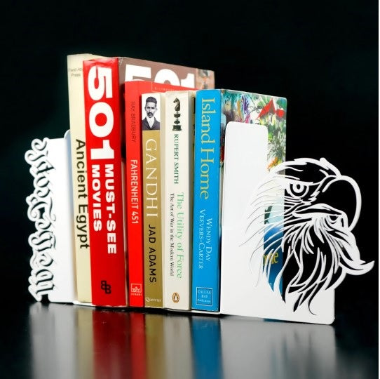 Kartal ve "We the People" Temalı Metal Kitap Tutucu & Bookend