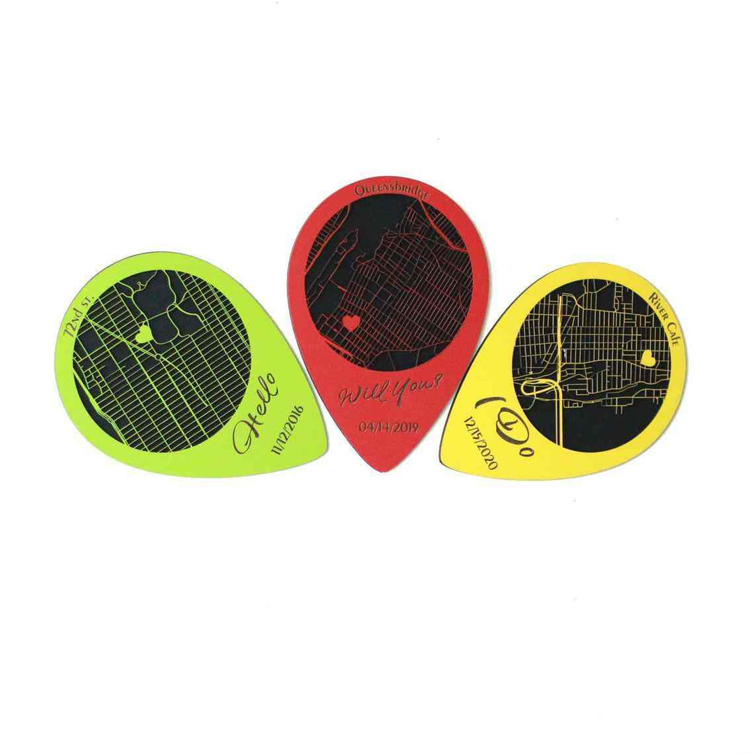 Kişiselleştirilmiş Ahşap Konum Haritası - ColorfullWorlds