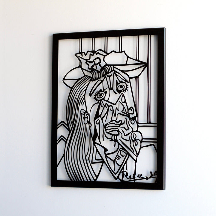 Picasso Ağlayan Kadın Duvar Tablosu - Metal Dekoratif
