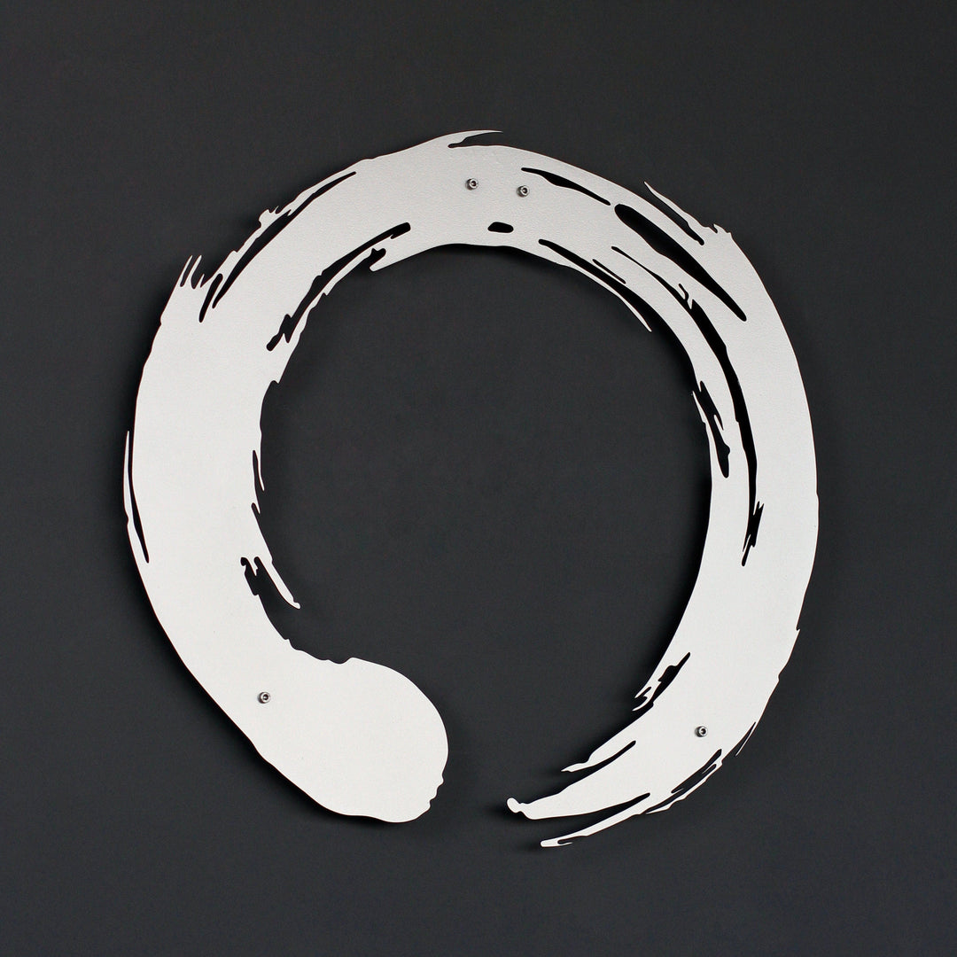 Enso Zen Çemberi Dekoratif Metal Duvar Tablosu - Metal Dekor
