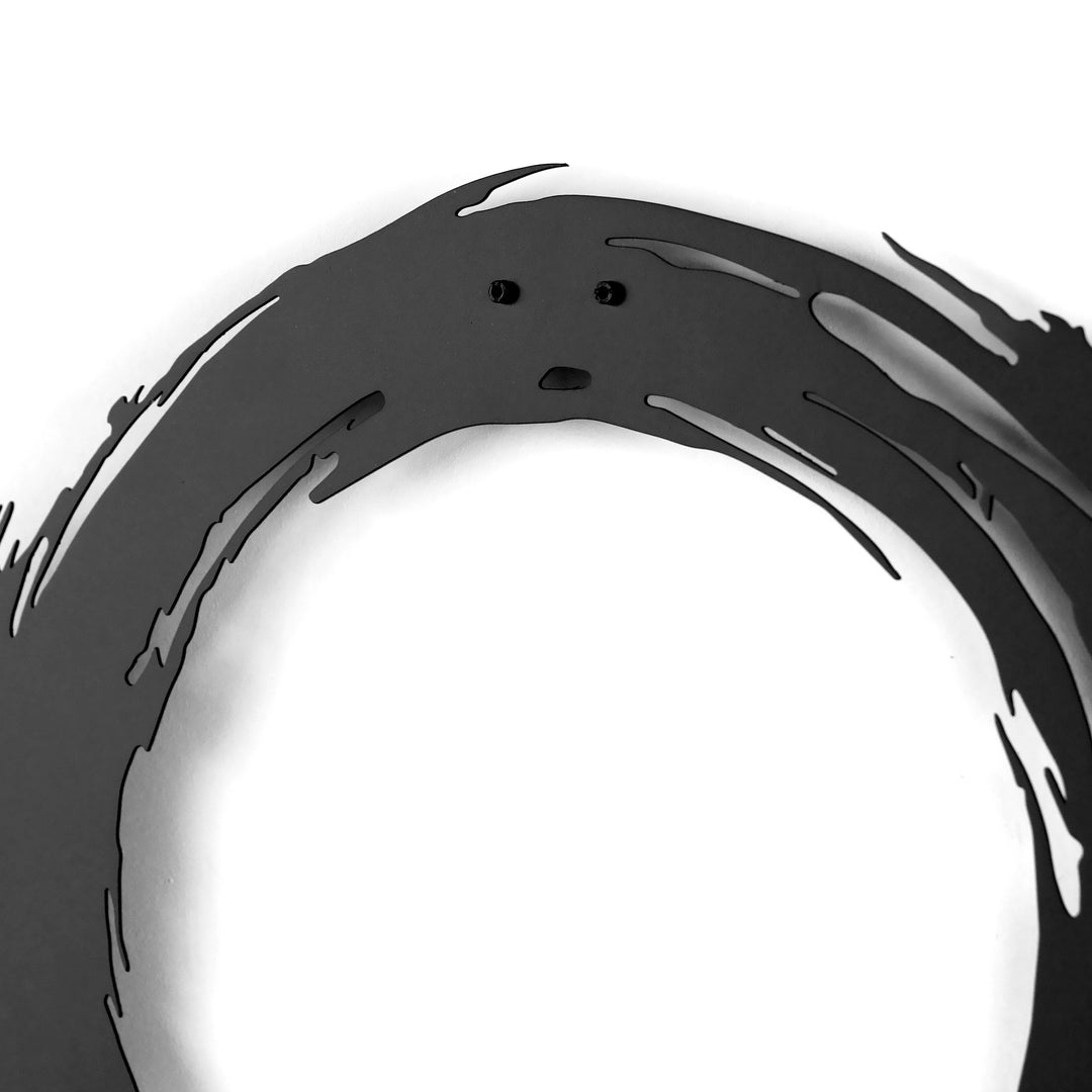 Enso Zen Çemberi Dekoratif Metal Duvar Tablosu - Metal Dekor