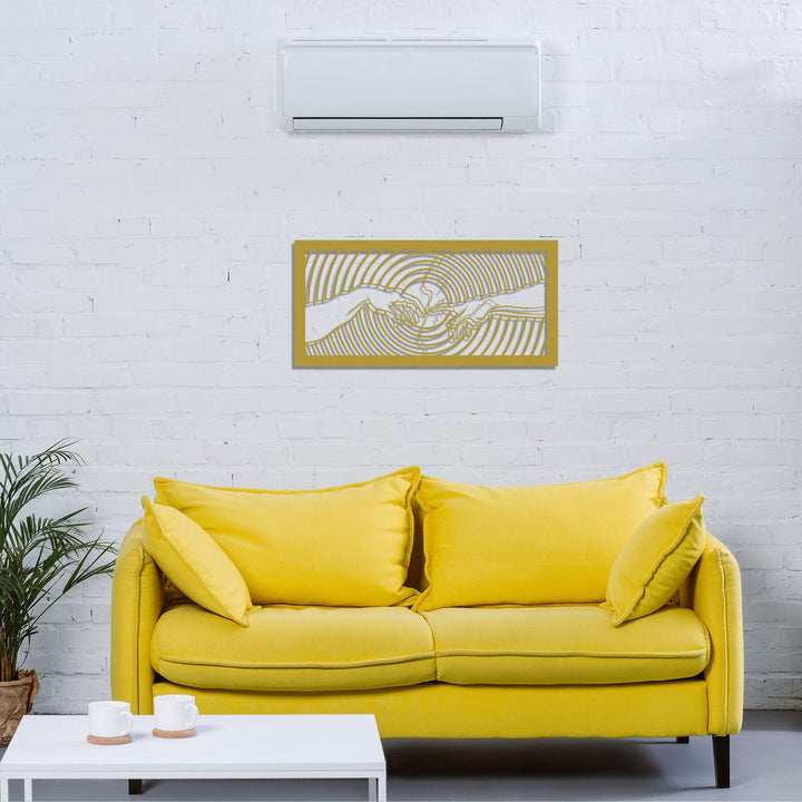 Ademin Yaratılışı Michelangelo Duvar Tablosu – Metal Dekoratif