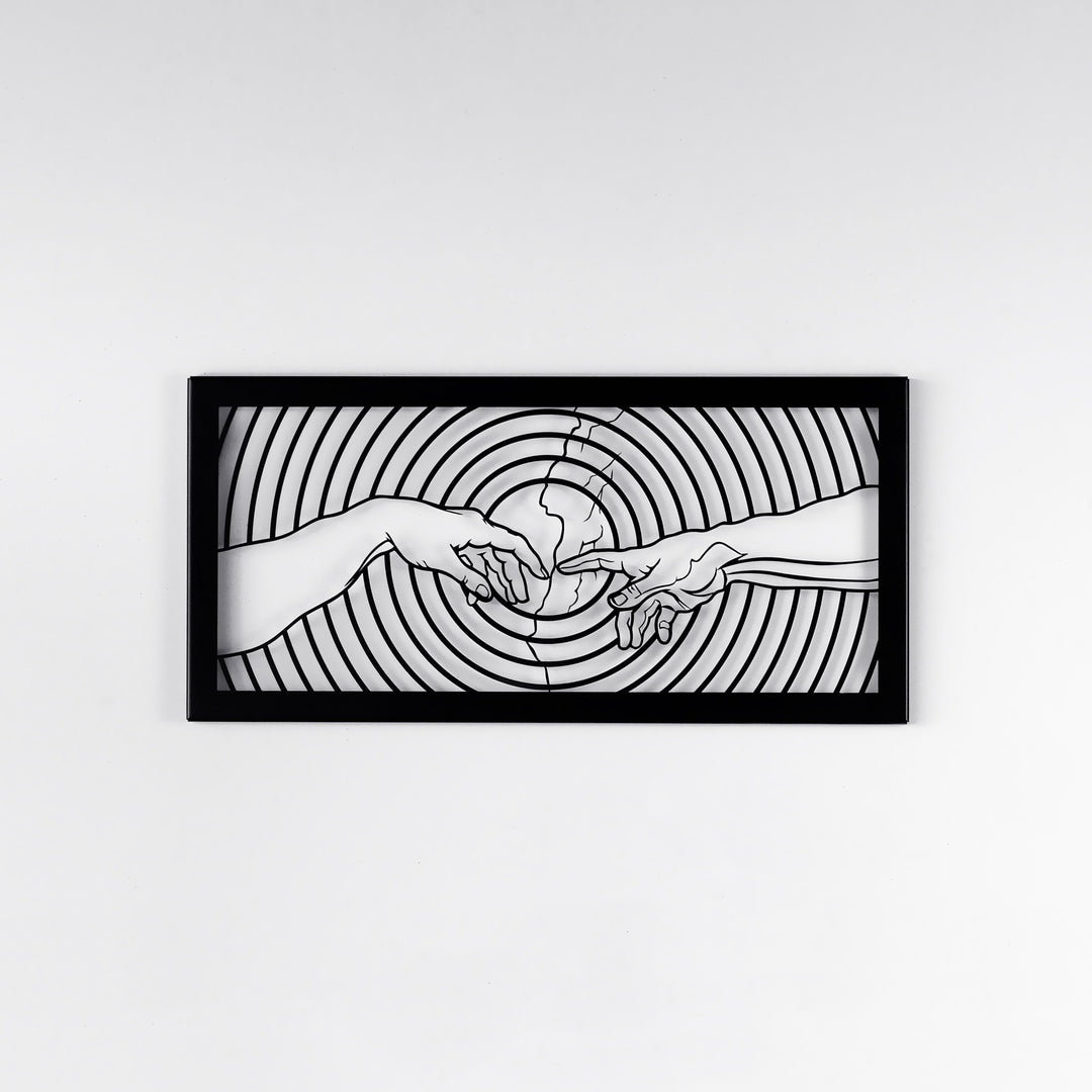 Ademin Yaratılışı Michelangelo Duvar Tablosu – Metal Dekoratif