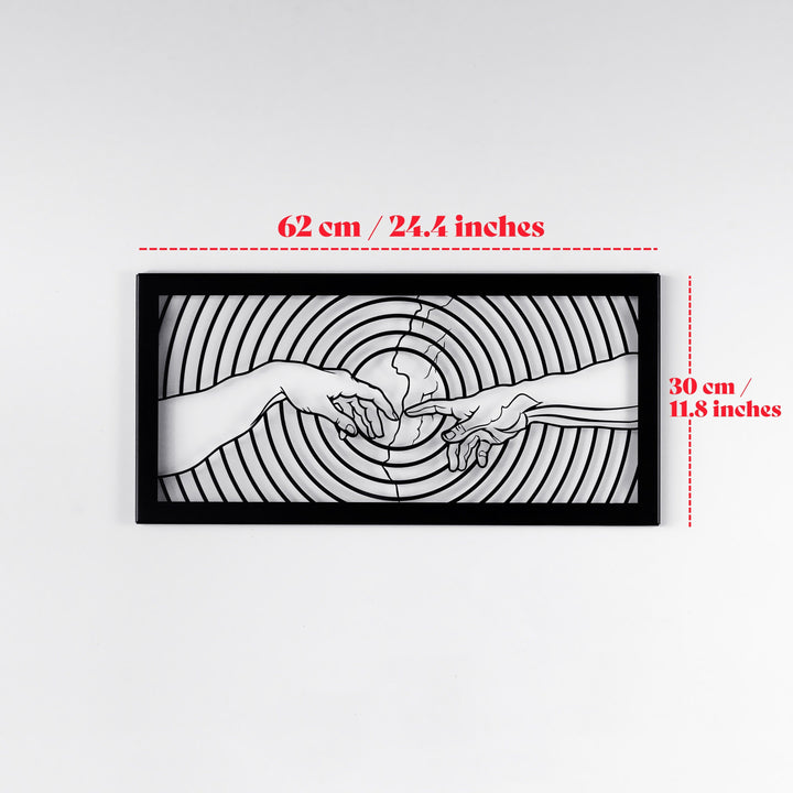Ademin Yaratılışı Michelangelo Duvar Tablosu – Metal Dekoratif