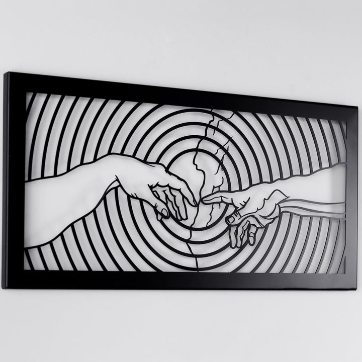 Ademin Yaratılışı Michelangelo Duvar Tablosu – Metal Dekoratif