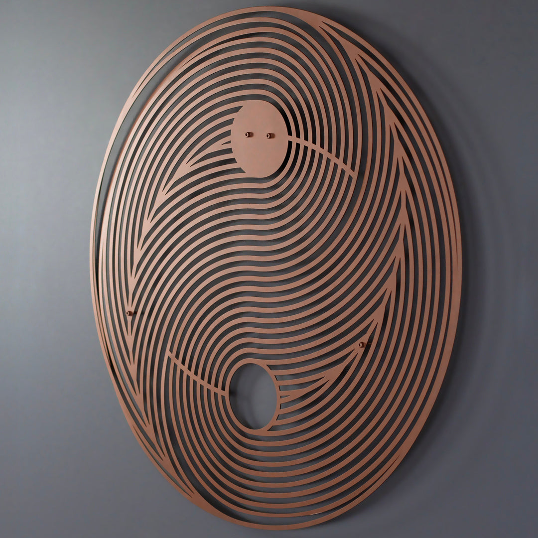 Yin Yang Dekoratif Metal Duvar Tablosu