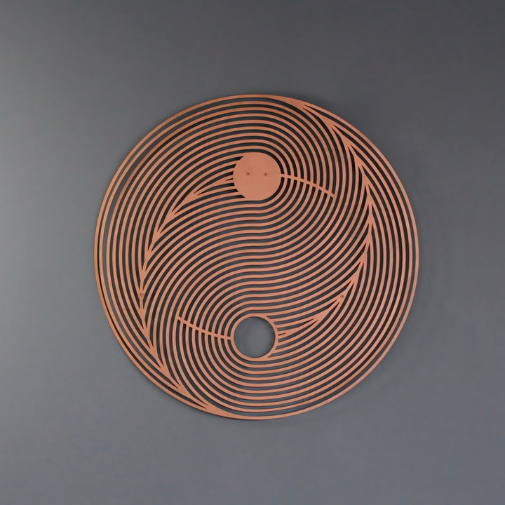 Yin Yang Dekoratif Metal Duvar Tablosu
