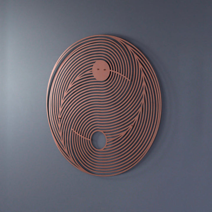 Yin Yang Dekoratif Metal Duvar Tablosu