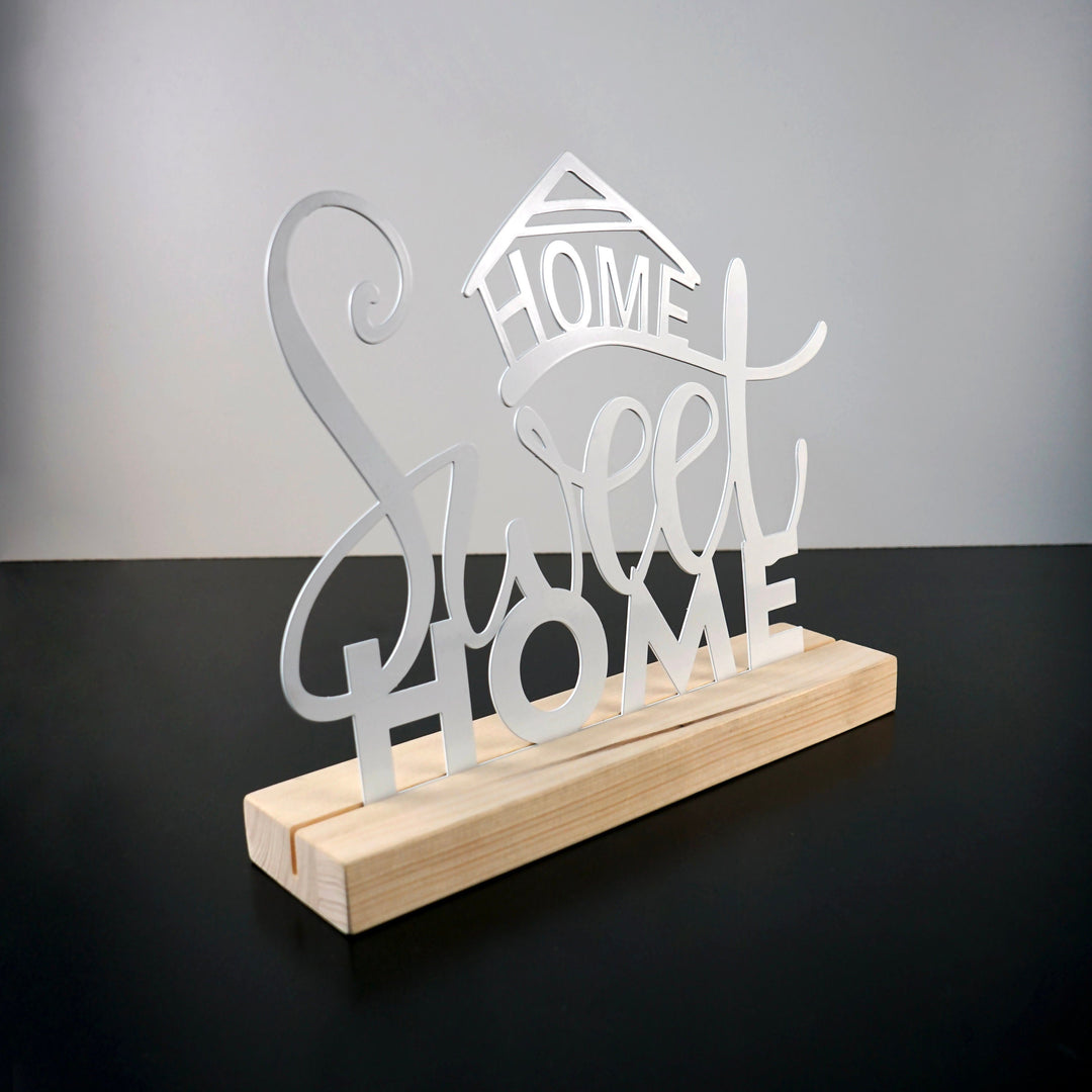 Home Sweet Home Metal Masa ve Raf Dekoru v.2