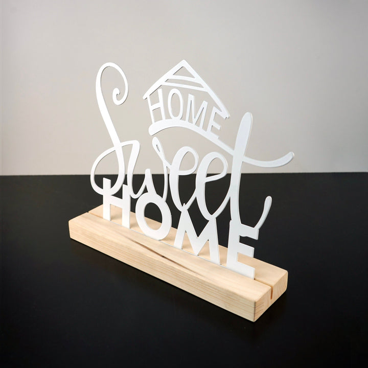 Home Sweet Home Metal Masa ve Raf Dekoru v.2