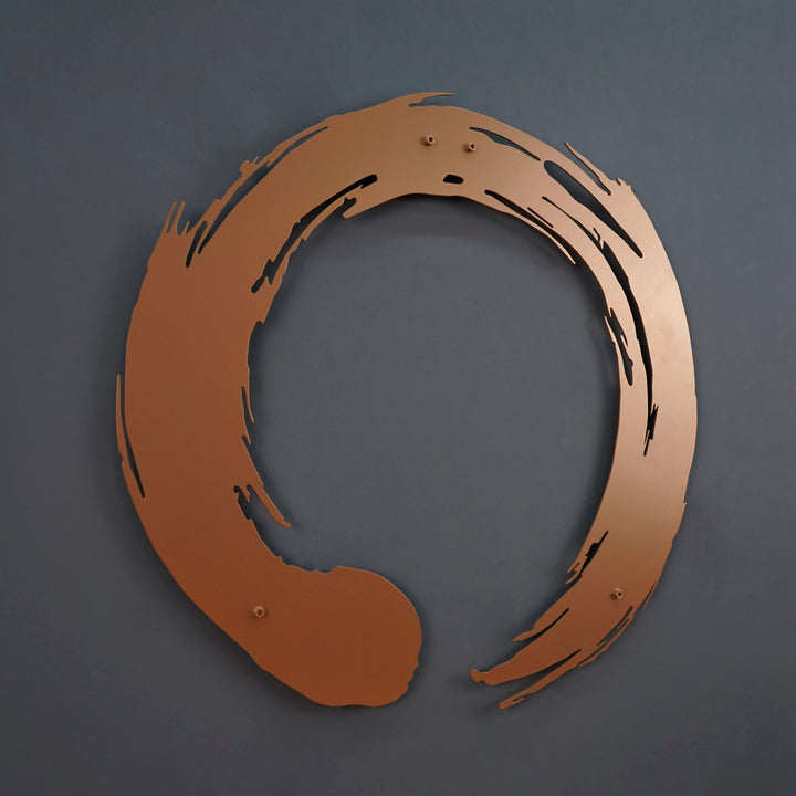 Enso Zen Çemberi Dekoratif Metal Duvar Tablosu - Metal Dekor