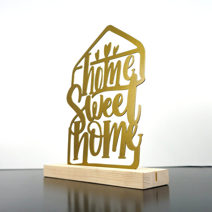 Home Sweet Home Metal Masa ve Raf Dekoru