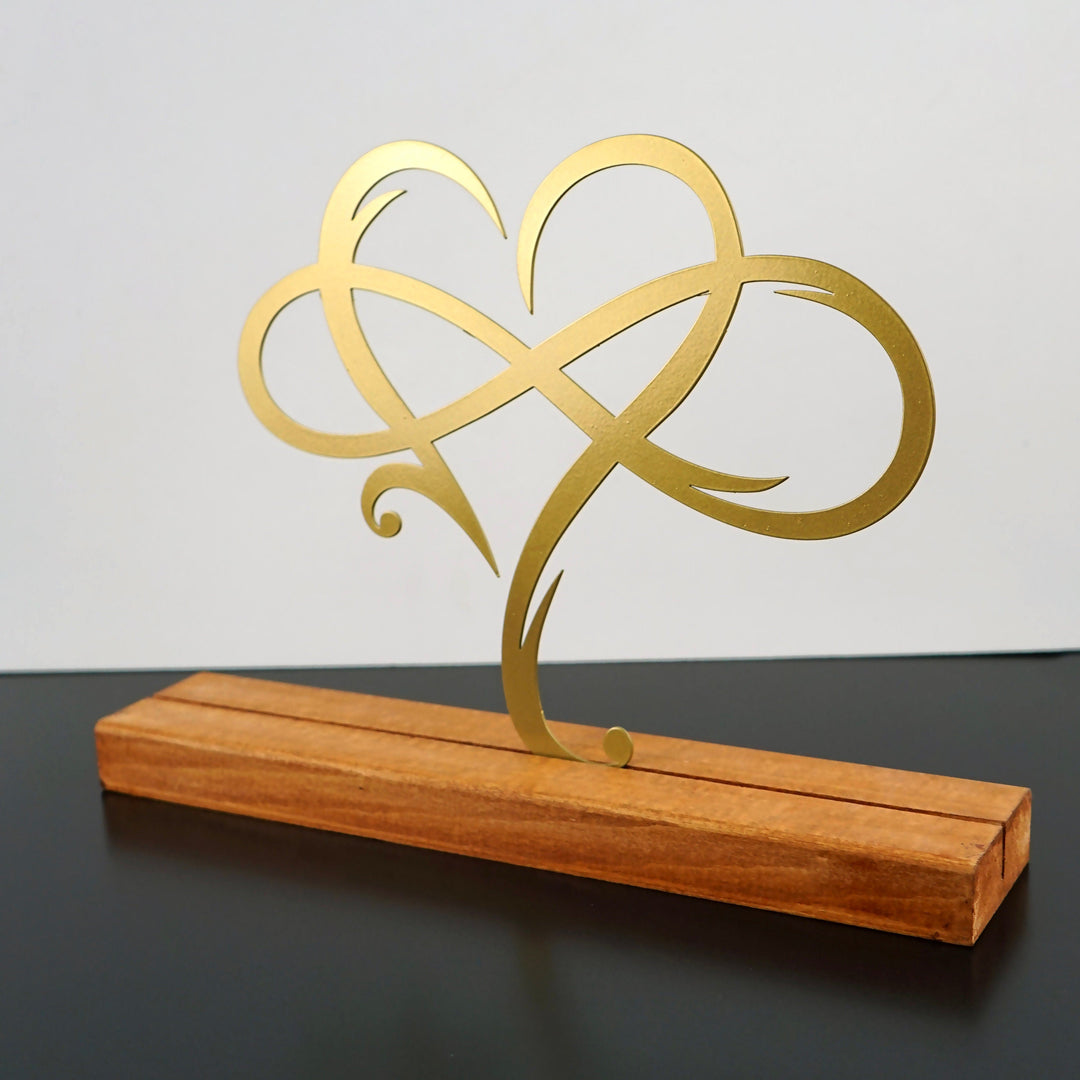 Infinity Heart Sonsuz Kalp Metal Masa ve Raf Dekoru