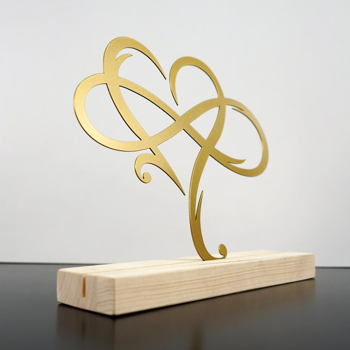 Infinity Heart Sonsuz Kalp Metal Masa ve Raf Dekoru