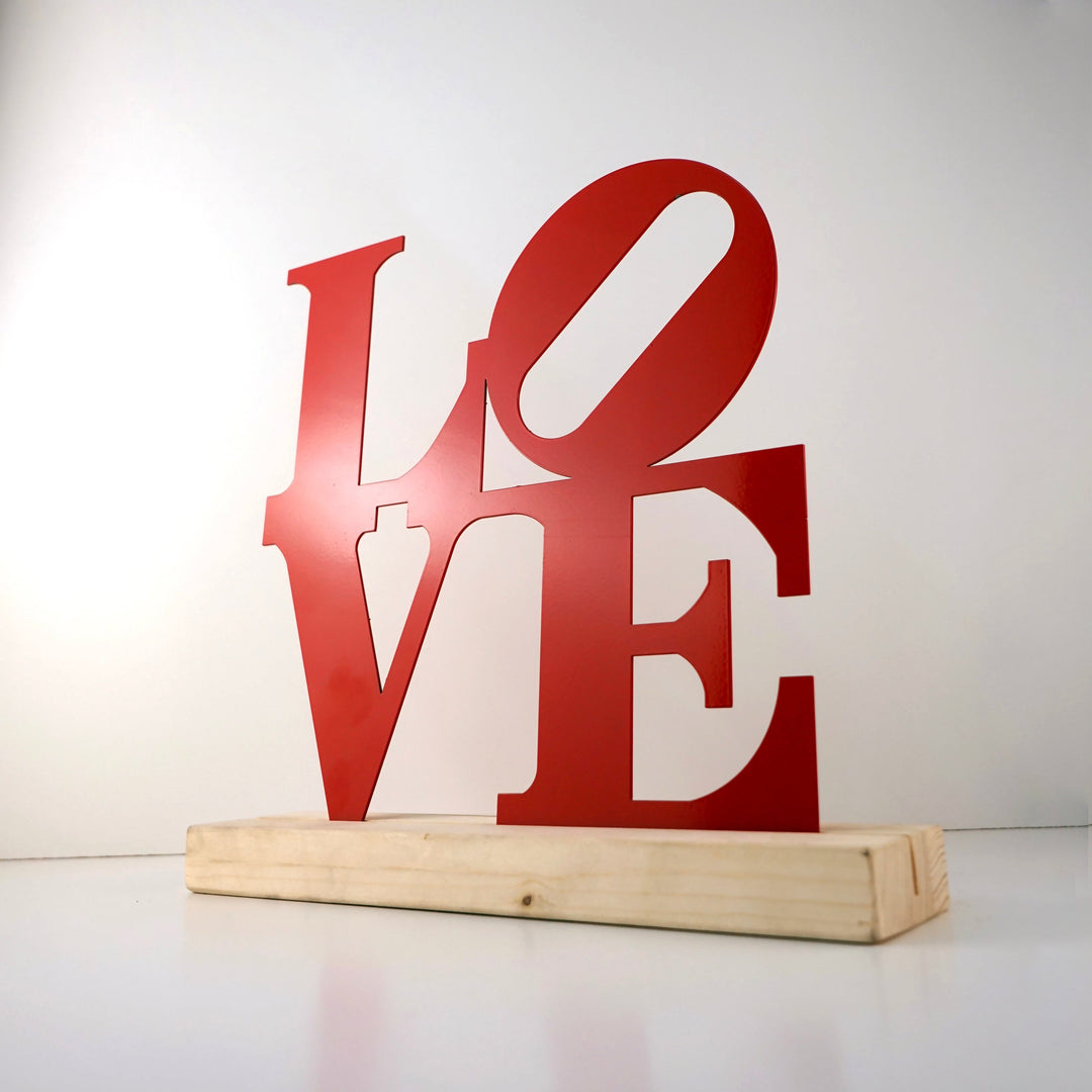 Philadelphia Love Park Love işareti Metal Masa ve Raf Dekoru