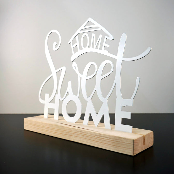 Home Sweet Home Metal Masa ve Raf Dekoru v.2