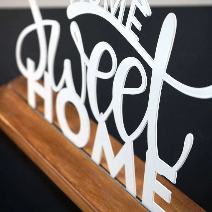 Home Sweet Home Metal Masa ve Raf Dekoru v.2