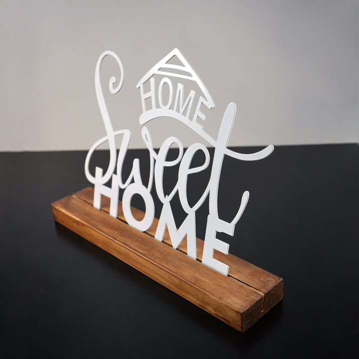 Home Sweet Home Metal Masa ve Raf Dekoru v.2