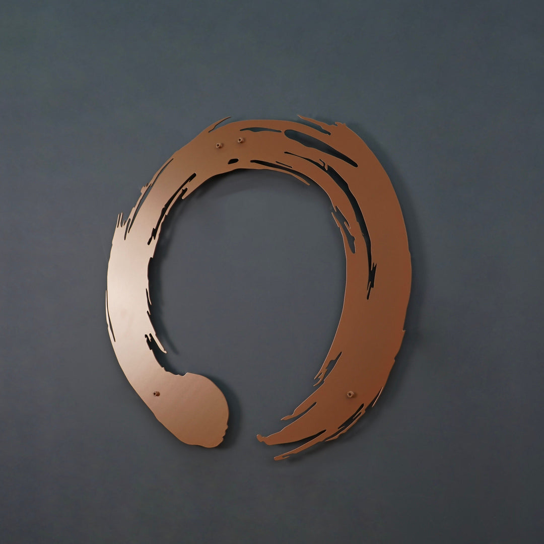 Enso Zen Çemberi Dekoratif Metal Duvar Tablosu - Metal Dekor