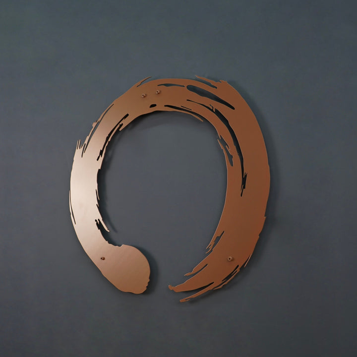 Enso Zen Çemberi Dekoratif Metal Duvar Tablosu - Metal Dekor