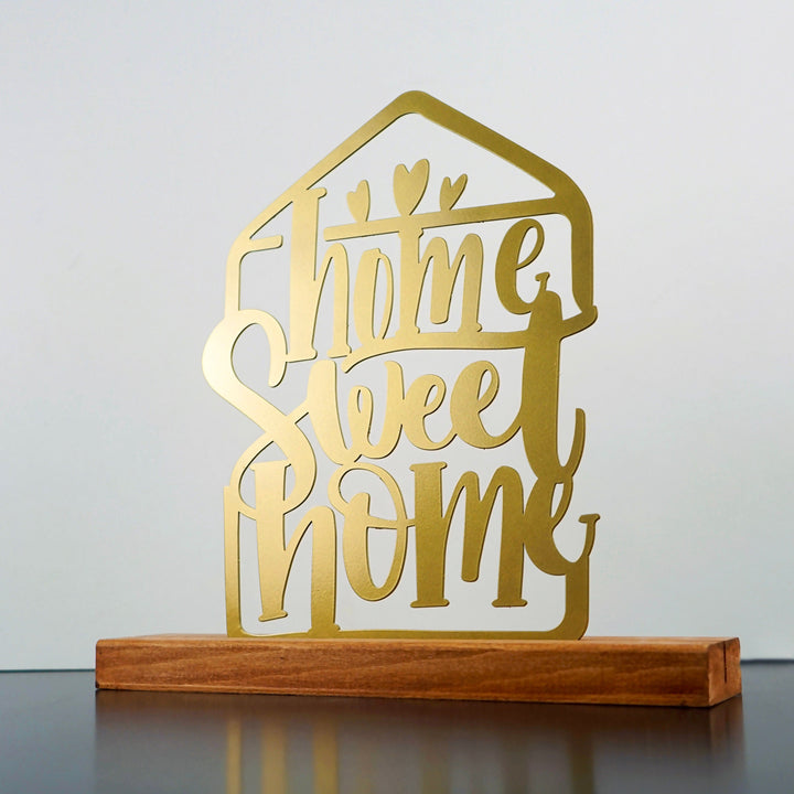 Home Sweet Home Metal Masa ve Raf Dekoru