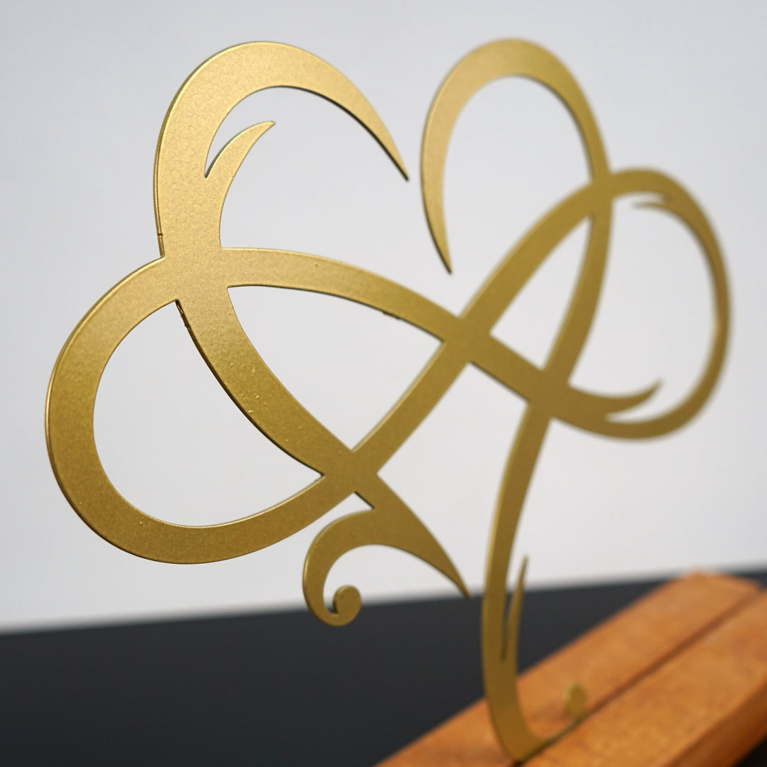Infinity Heart Sonsuz Kalp Metal Masa ve Raf Dekoru